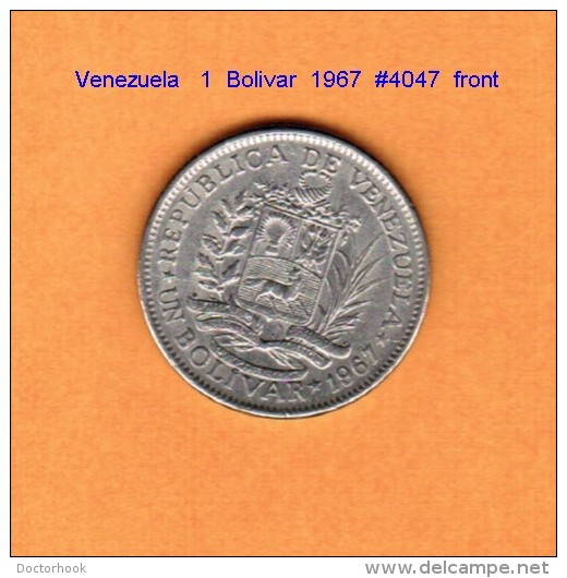 VENEZUELA   1  BOLIVAR  1967  (Y # 42) - Venezuela