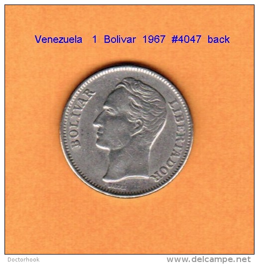 VENEZUELA   1  BOLIVAR  1967  (Y # 42) - Venezuela