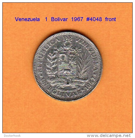 VENEZUELA   1  BOLIVAR  1967  (Y # 42) - Venezuela