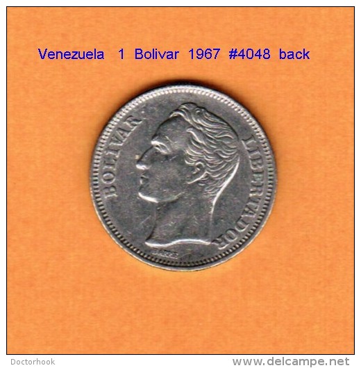 VENEZUELA   1  BOLIVAR  1967  (Y # 42) - Venezuela