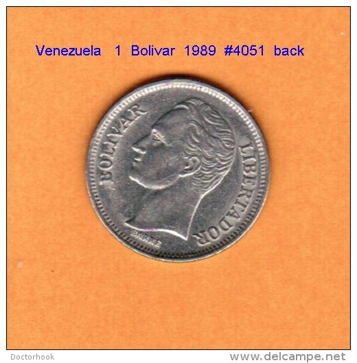 VENEZUELA   1  BOLIVAR  1989  (Y # 52a.1) - Venezuela