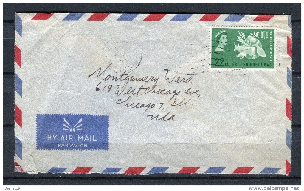 British Honduras 1963. Letter . - Honduras Británica (...-1970)