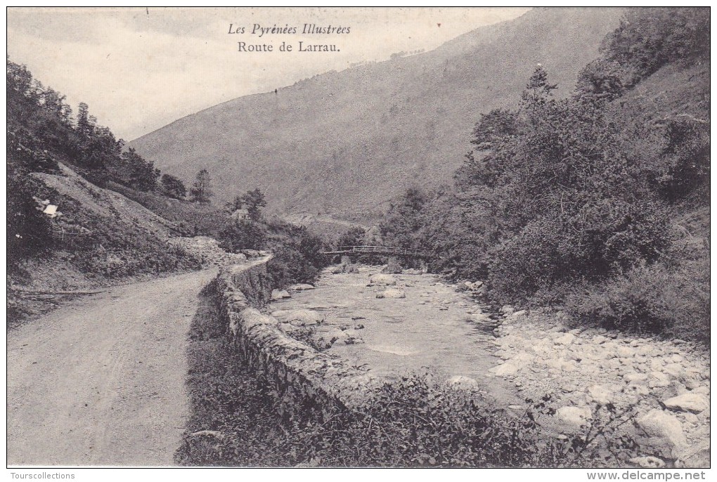 CPA 64 @ Route De Larrau Près De Mauléon - Le Pont Sur Le Gave @ Pays De Soule - Voir Le Texte Au Verso - Autres & Non Classés