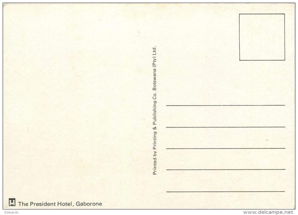 President Hotel, Gaberone, Botswana Postcard - Botsuana