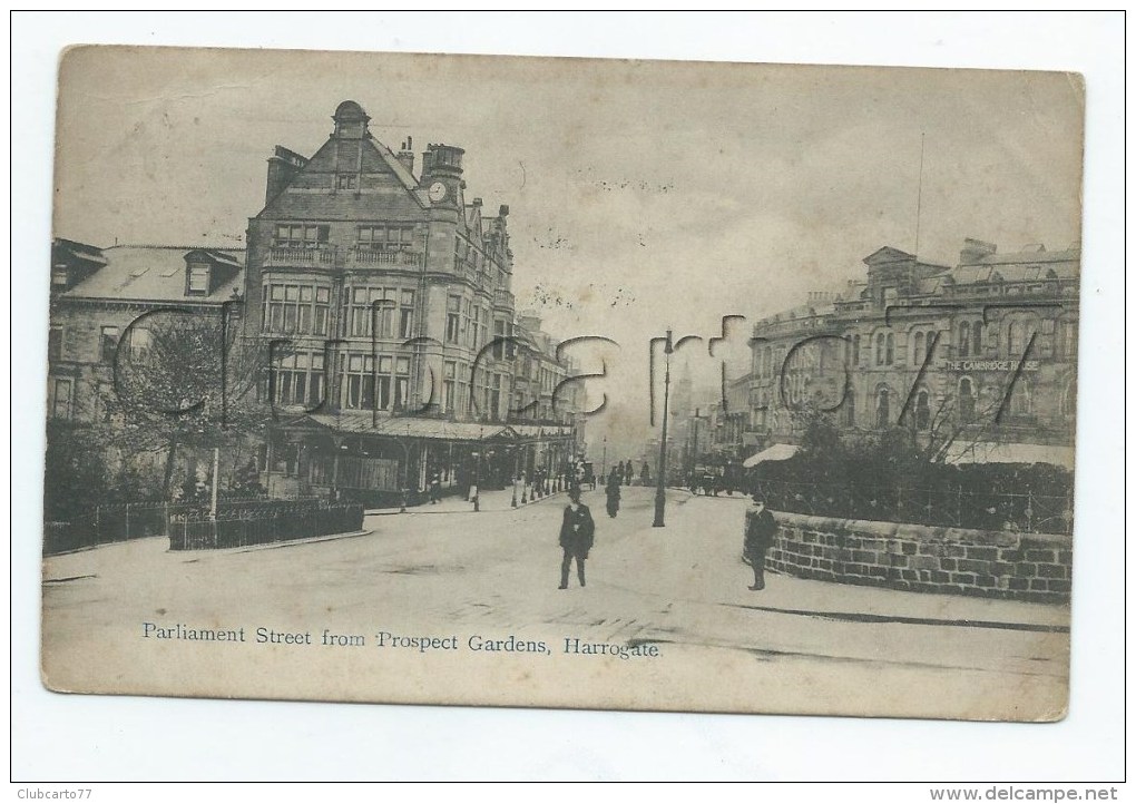 Harrogate (Royaume-Uni, Yorkshire) : Parliament Street From Prospect Gardens En 1907 (lively)  PF. - Harrogate