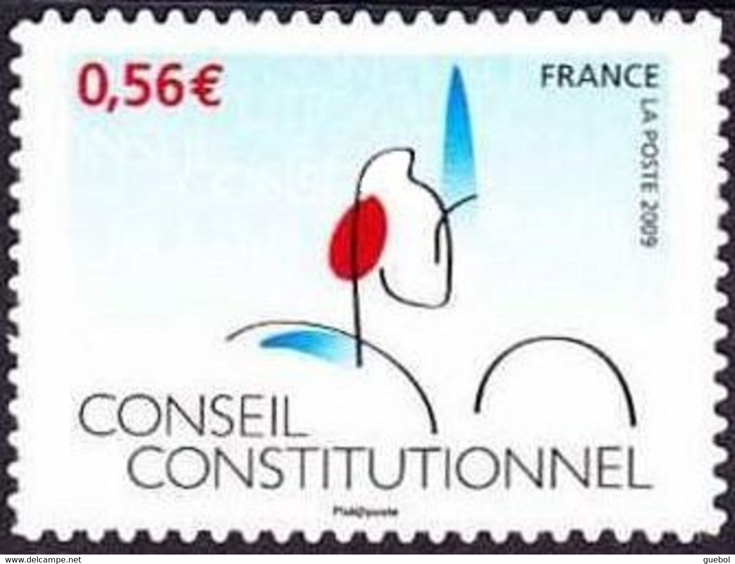 France Autoadhésif ** N°  337 A Au Modèle 4347 - Conseil Constitutionnel - Premier Tirage - Ungebraucht