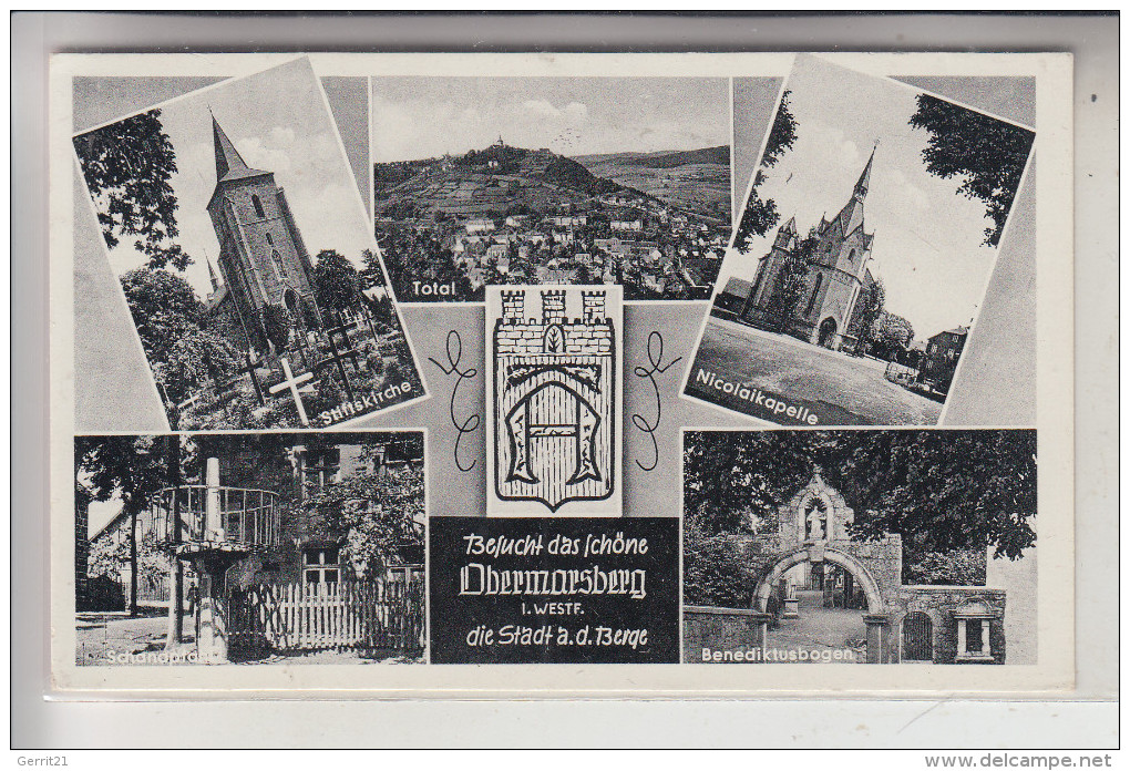 3538 MARSBERG - OBERMARSBERG, Mehrbildkarte, 1961 - Marsberg