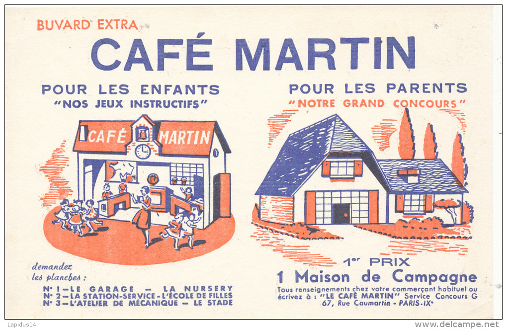 BU 812 A / BUVARD - CAFE  MARTIN - Kaffee & Tee