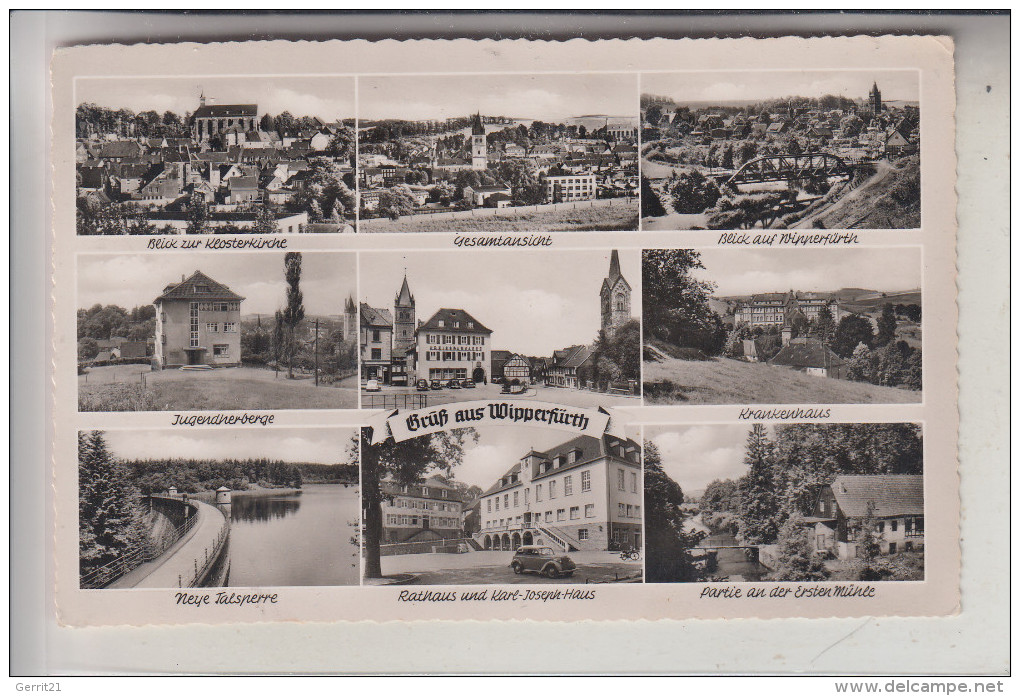 5272 WIPPERFÜRTH, Mehrbildkarte, 195... - Wipperfuerth