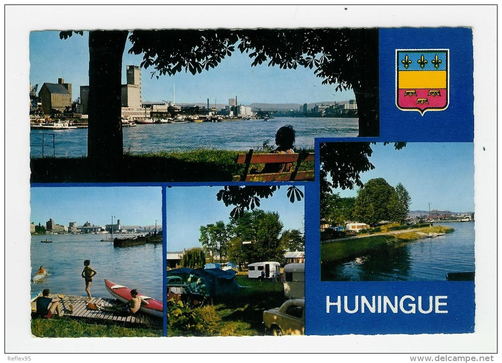 HUNINGUE - Le Rhin Et Son Camping - Huningue