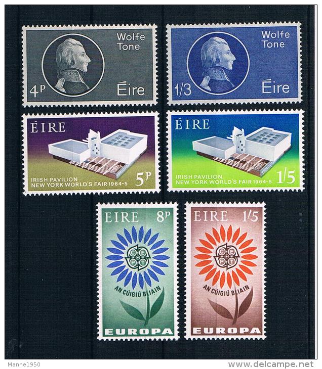 Irland 1964 Mi.Nr. 163-68 Kpl. Jahrgang ** - Annate Complete