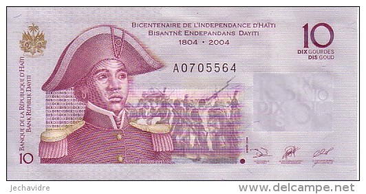 HAÏTI   10 Gourdes  Emission 2004 Bicentenaire De L´indépendance  Pick 272 A        ***** BILLET  NEUF ***** - Haiti