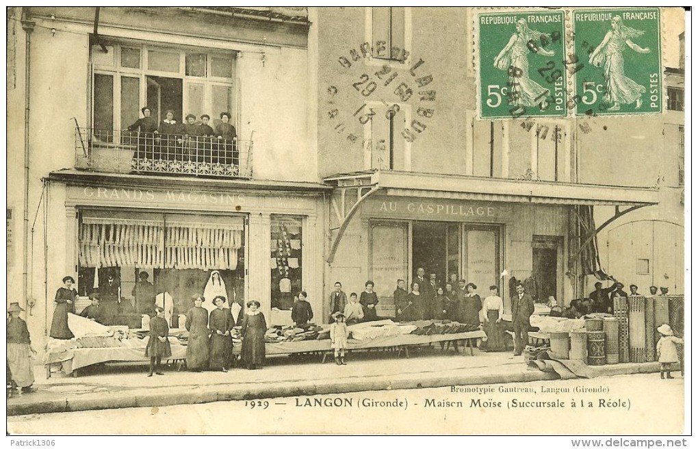 CPA  LANGON, Maison Moïse  9323 - Langon