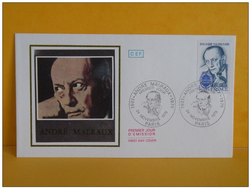 FDC- André Malraux - Paris - 24.11.1979 - 1er Jour, - 1970-1979