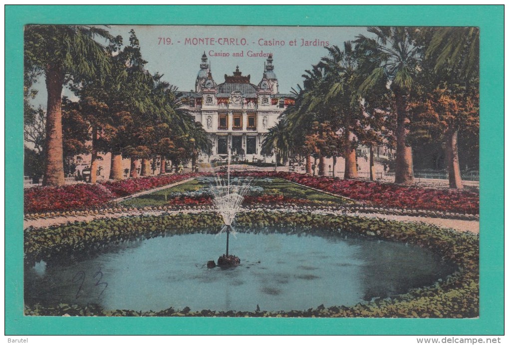 MONTE-CARLO -->  Le Casino Et Les Jardins - La Condamine