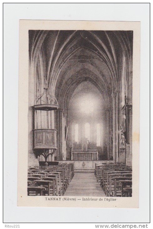 58 - TANNAY - Intérieur De L'Eglise - Chaire - édition Emard - - Tannay