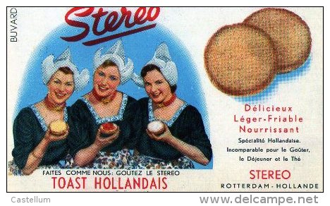 BUVARD- TOAST HOLLANDAIS- STEREO - Biscottes