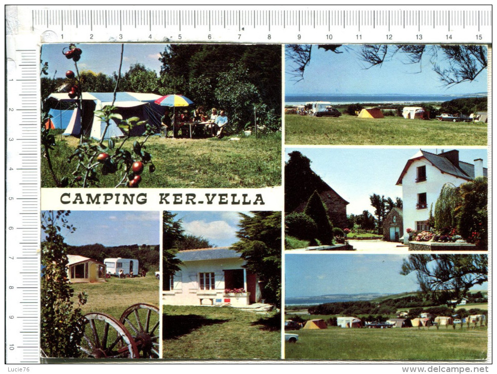 PLOMODIERN  -  Camping   KER  VELLA   -  POLEBRET  PLAGE -  6 Vues - Plomodiern