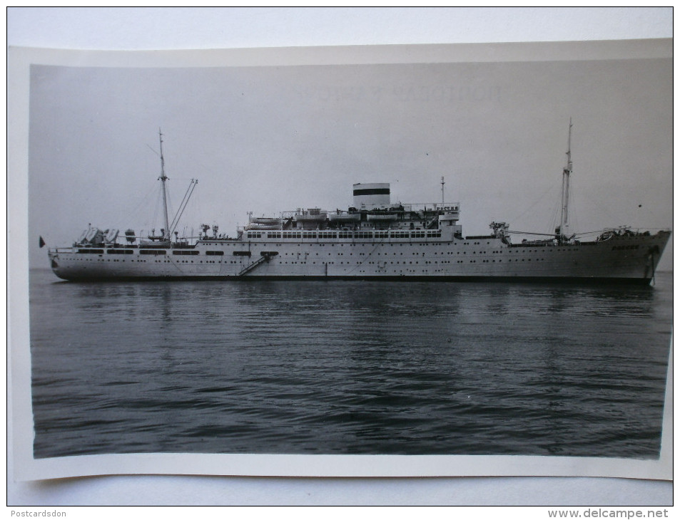 OLD USSR PC - Motor Ship - Postcard Dizel-elektrokhod "Rossiya"  1951 - Altri & Non Classificati