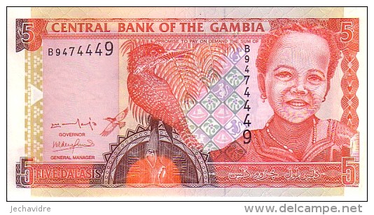 GAMBIE   5 Dalasis  Emission De 1996   Pick 16 A     ***** BILLET  NEUF ***** - Gambia