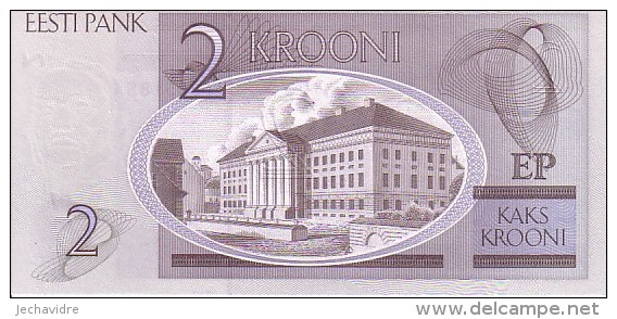 ESTONIE  2 Krooni  Emission De 2007         ***** BILLET  NEUF ***** - Estonia