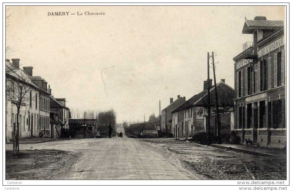 51 -DAMERY-La Chaussée-Café Hôtel De L´Avenue - Autres & Non Classés