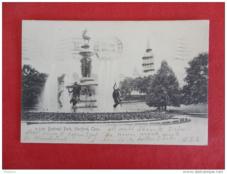 Rotograph-- -> - Connecticut > Hartford Bushnell Park 1906 Cancel   -       Ref 1222 - Hartford