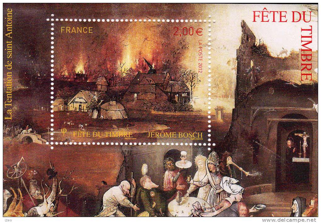 France 2012** Fête Du Timbre / Le Feu / Oeuvre De Jérome Bosch - Ungebraucht