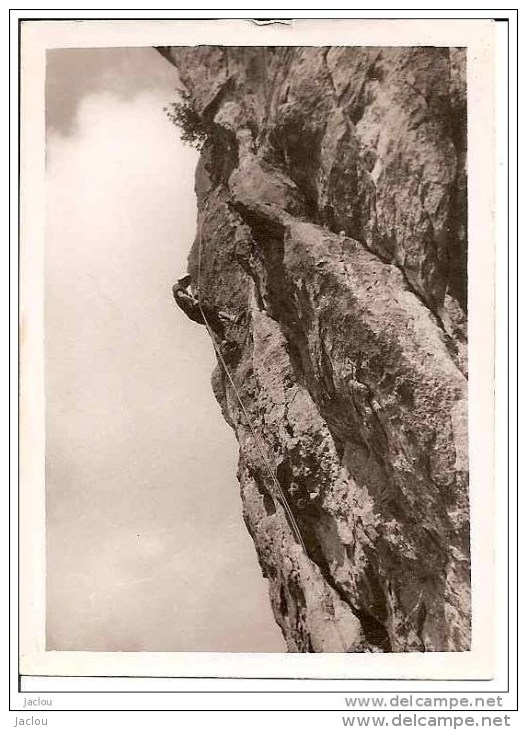 PHOTO ESCALADE PETIT RAPPEL DU RENARD 8 &9 OCTOBRE 1949,JOLI PLAN A VOIR !! REF 2900 - Bergsteigen