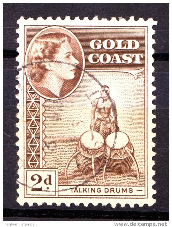 Gold Coast, 1952, SG 156, Used - Gold Coast (...-1957)