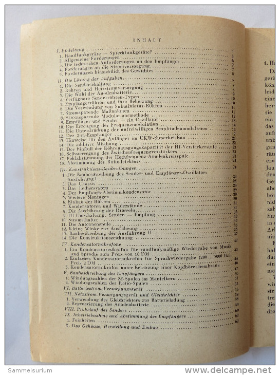 H.F.Steinhauser "UKW-Hand-Sprechfunk-Baubuch" Aus Der Reihe Radio-Praktiker, Franzis-Verlag - Técnico