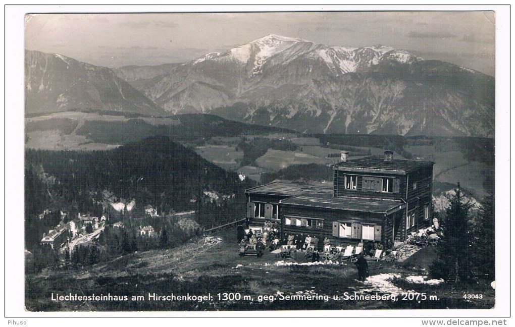 Ö-1879    SEMMERING : Liechtensteinhaus Am Hirschkogel - Semmering