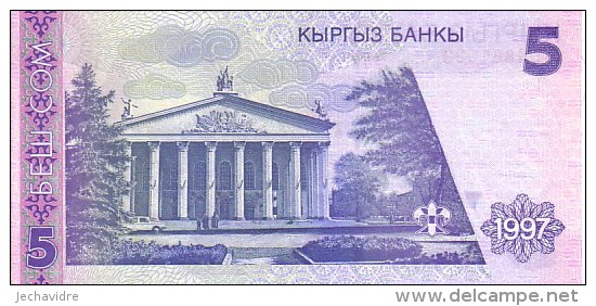 KIRGHIZISTAN  5 Som   Daté De 1997  Pick 13      ***** BILLET  NEUF ***** - Kirgisistan