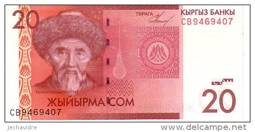 KIRGHIZISTAN 20 Som   Daté De 2009  Pick 24      ***** BILLET  NEUF ***** - Kirghizistan