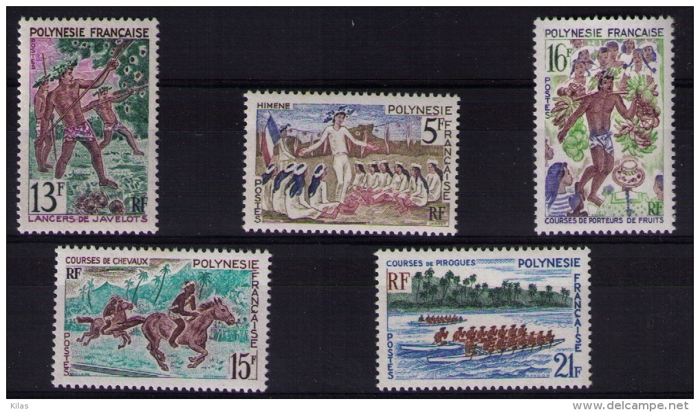 FRENCH POLYNESIA 1967 July Festivals - Unused Stamps