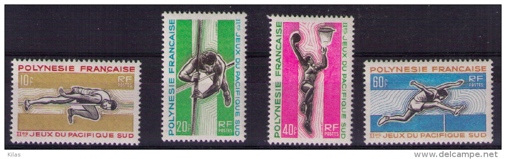 FRENCH POLYNESIA 1966 South Pacific Games - Unused Stamps