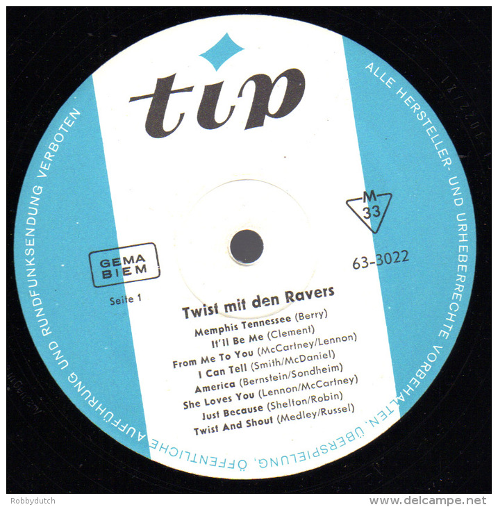 * LP *  TWIST MIT DEN RAVERS (Germany 1965 Collector's Item!!!) - Rock