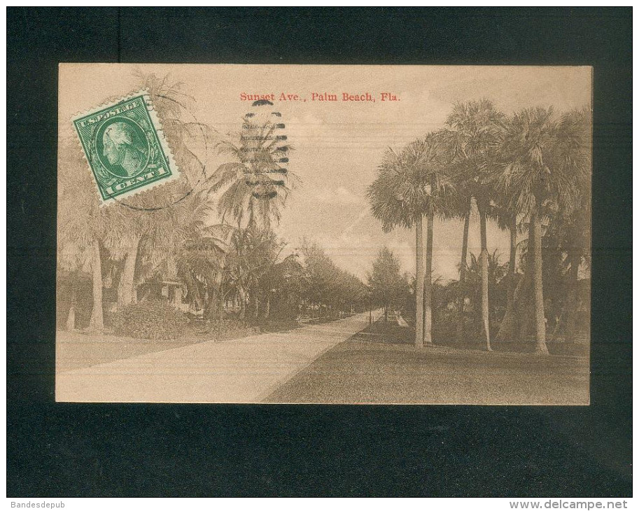 USA - Florida - Sunset Ave. Avenue Palm Beach - Palm Beach