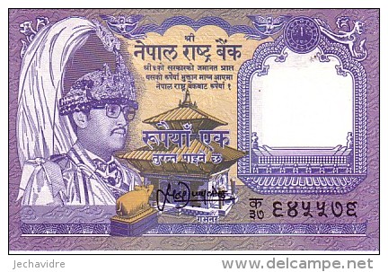 NEPAL  1 Rupee   Emission De 1991   Pick 37   Signature 13     *****  BILLET  NEUF  ***** - Népal