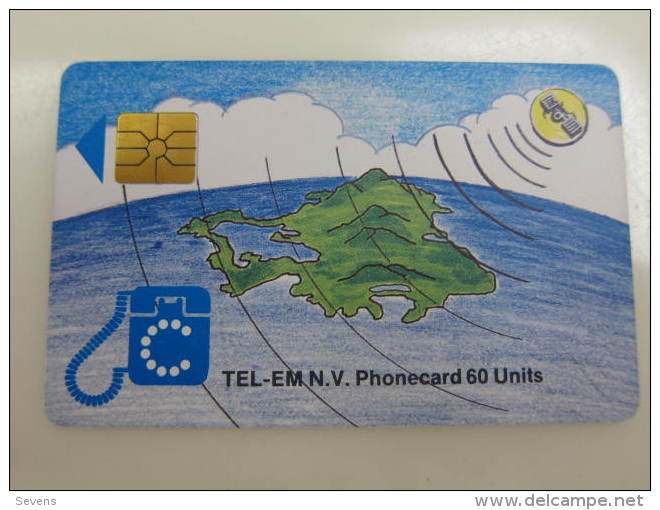 Saint Martin Chip Phonecard,third Issued- Map(maybe Mint) - Antilles (Netherlands)