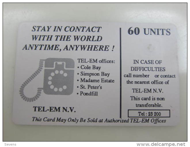 Saint Martin Chip Phonecard,third Issued- Map(maybe Mint) - Antille (Olandesi)