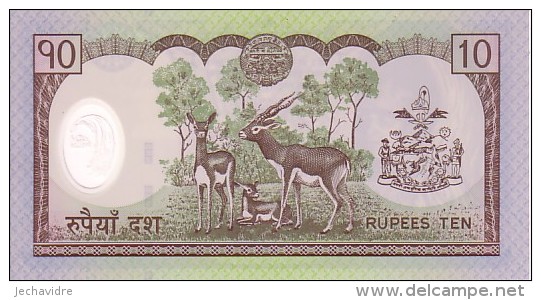 NEPAL  10 Rupees   Emission De 2005  Pick 54   Polymer       *****  BILLET  NEUF  ***** - Nepal