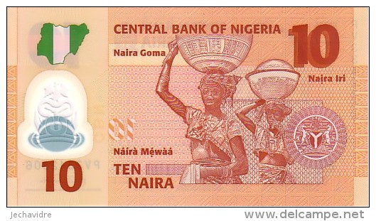 NIGERIA  10 Naira  Emission De 2009      Polymer     *****  BILLET  NEUF  ***** - Nigeria