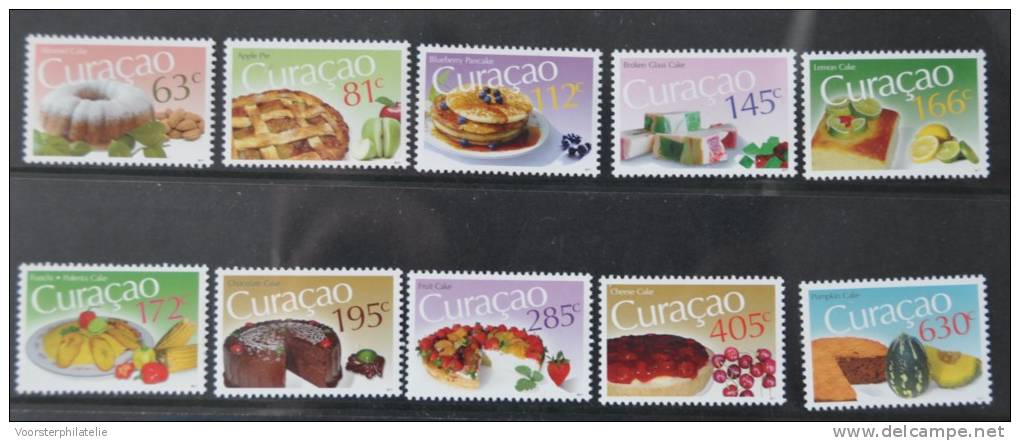 CURACAO ++ NEW NEW ++ 2011 SERIE ETEN FOOD MAELS ESSEN MANGER MNH NEUF ** - Curaçao, Antille Olandesi, Aruba