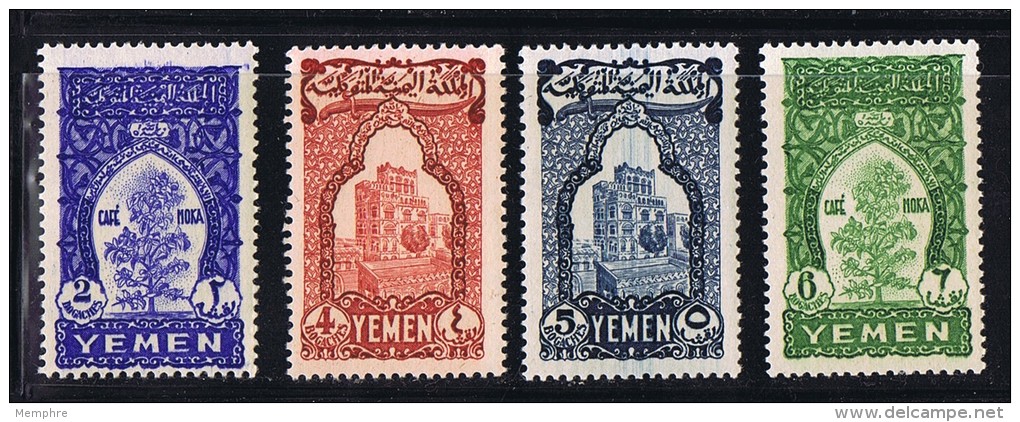 1947  Cafeier Et Monument  4 Valeurs  Sans Charnière ** MNH - Yemen