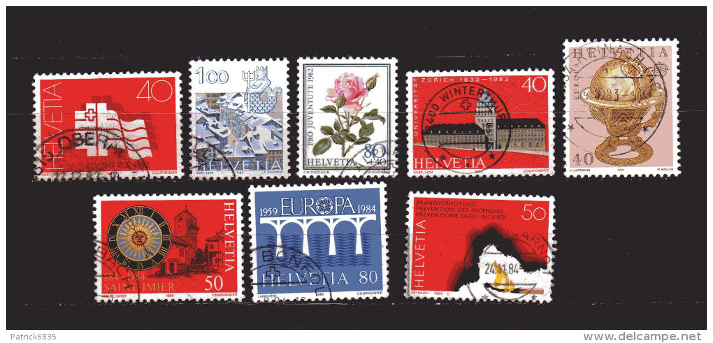 Svizzera ° 1982-83-84 -  Lotticino. Unif. 1144-56-69-75-78-97-1200-12 - Gebraucht