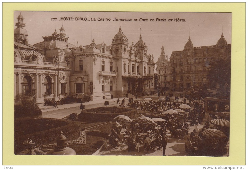 MONTE-CARLO -->  Le Casino - Terrasse Du Café De Paris Et Hôtels - Bares Y Restaurantes