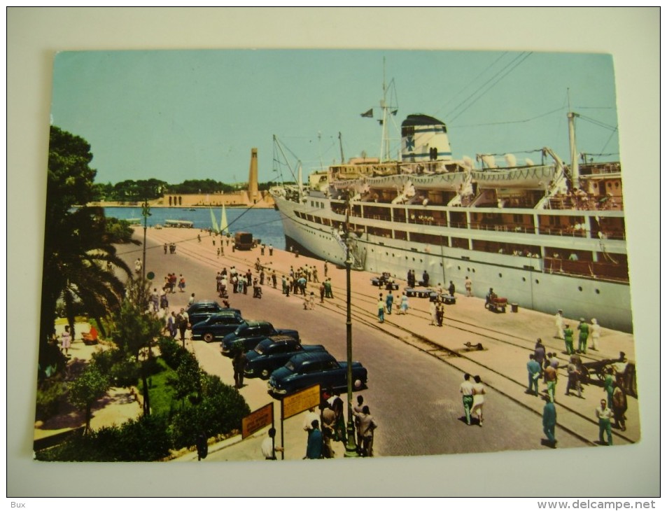 BRINDISI  NAVE  TRAGHETTO       POSTCARD  USED  NAVE  PIROSCAFO  BATEAUX    BATEAU - Brindisi