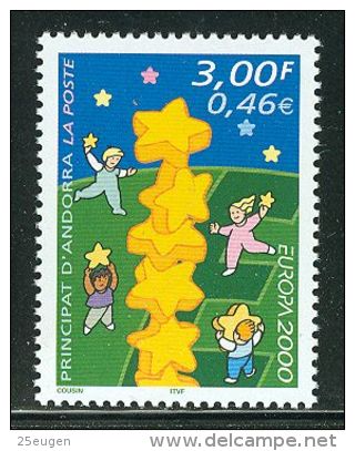 FRENCH ANDORRA  2000 EUROPA CEPT  MNH /ZX/ - 2000