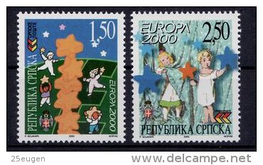 BOSNIA HERCEGOVINA  SERBIAN R. EUROPA CEPT 2000  MNH - 2000